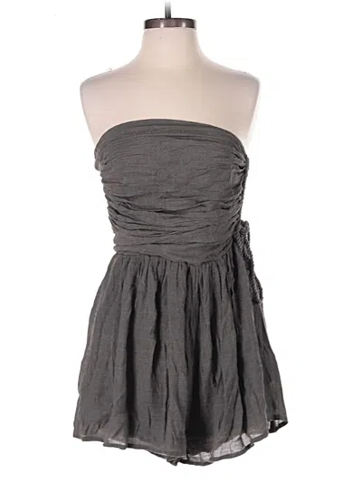 Pre-owned Mustard Seed Romper In Gray