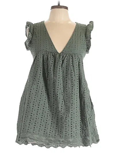 Pre-owned Mustard Seed Romper In Green
