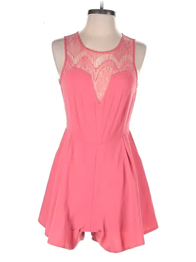 Pre-owned Mustard Seed Romper In Pink