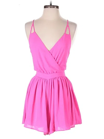 Pre-owned Mustard Seed Romper In Pink