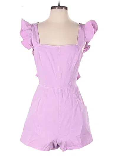 Pre-owned Mustard Seed Romper In Purple