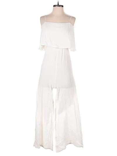 Pre-owned Mustard Seed Romper In White