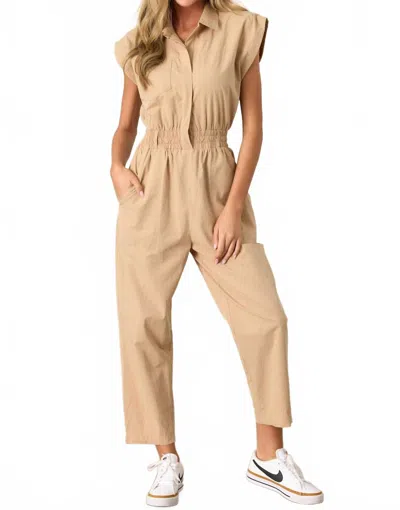 Mustard Seed Samantha Jumpsuit In Taupe In Brown