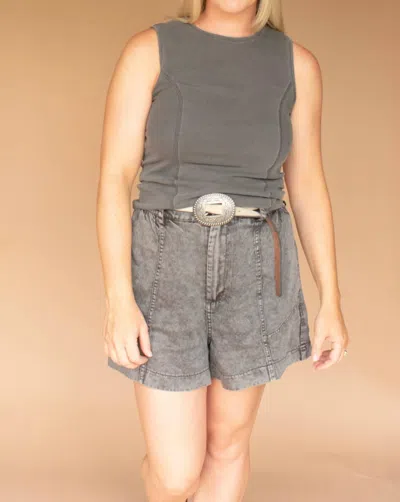 Mustard Seed Shaylee Short In Gray Wash