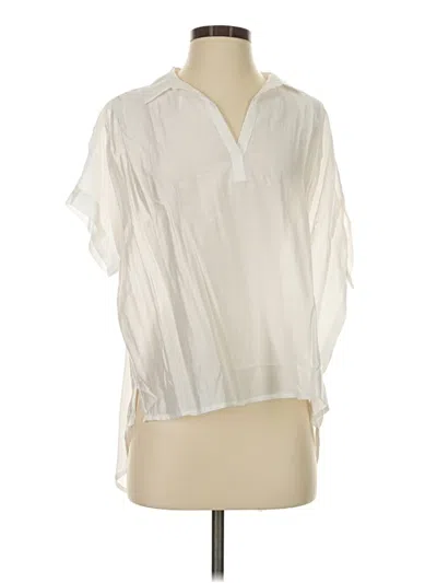 Pre-owned Mustard Seed Short Sleeve Blouse In Ivory