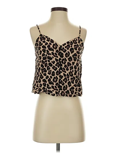 Pre-owned Mustard Seed Sleeveless Top Brown Sweetheart Neckline Tops