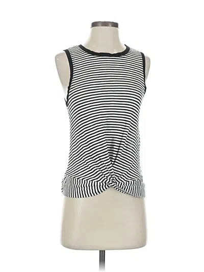 Pre-owned Mustard Seed Sleeveless Top Silver Boatneck Tops