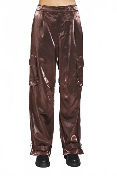 Mustard Seed Snap Strap Cargo Pant In Copper In Brown
