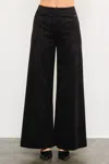 Mustard Seed Suede Wide Pants In Black