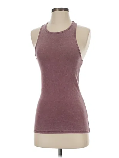 Pre-owned Mustard Seed Tank Top Burgundy Halter Neckline Tops