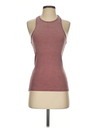 Pre-owned Mustard Seed Tank Top Burgundy Halter Neckline Tops