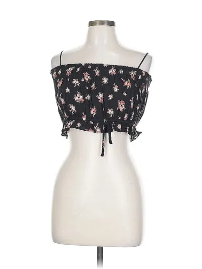 Pre-owned Mustard Seed Tube Top Black Strapless Neckline Tops