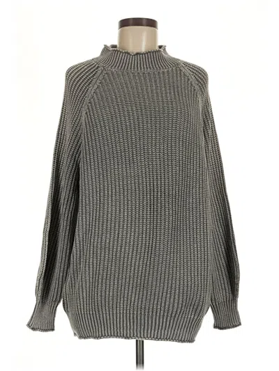 Pre-owned Mustard Seed Turtleneck Sweater In Gray