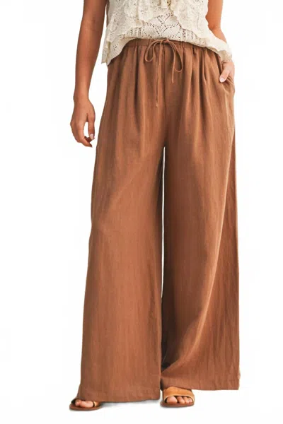 Mustard Seed Vacation Mode Pants In Brown