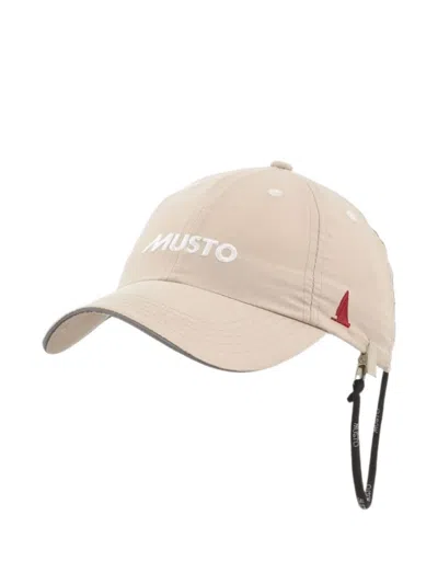 Musto Essential Logo-embroidered Retainer-cord Cap In Neutral