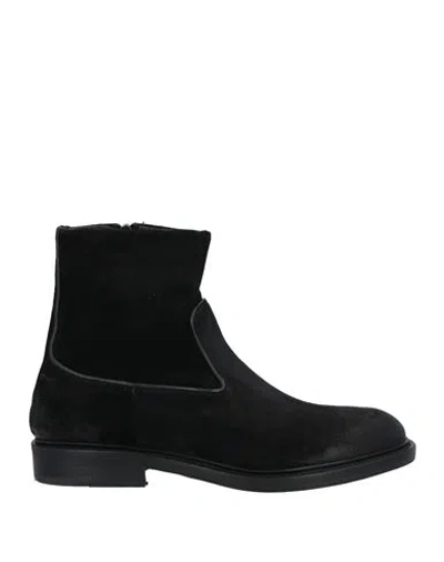 Musto Man Ankle Boots Black Size 9 Leather
