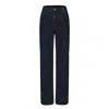 Mute By Jl Dark Blue Straight-leg Jeans