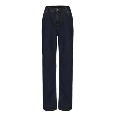 Mute By Jl Dark Blue Straight-leg Jeans