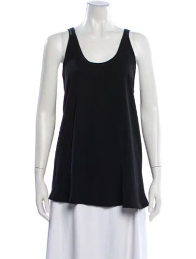 Pre-owned Mute By Jl Scoop Neck Sleeveless Top In Black