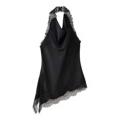 Mute By Jl Women's Black Lace Halter