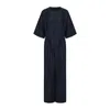 Mute By Jl Women's Blue Wide-leg Jumpsuit