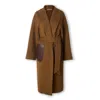 Mute By Jl Women's Brown Hourglass Cashmere Belted Coat - Chocolate In Brown