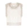 Mute By Jl Women's Grey Airy Mesh Sleeveless Top