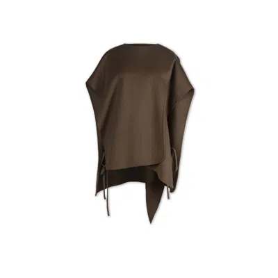 Mute By Jl Women's Grey Cortona Cape - Taupe In Brown