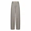 Mute By Jl Women's Grey Gray Wide-leg Tailored Pants