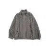Mute By Jl Women's Grey Rui Brushed Wool-cashmere Bomber In Gray