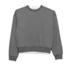 Mute By Jl Women's Grey Two Tone Sweatshirt Gray In Grey