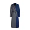 Mute By Jl Women's Oslo Tailored Coat - Navy & Grey In Blue/gray