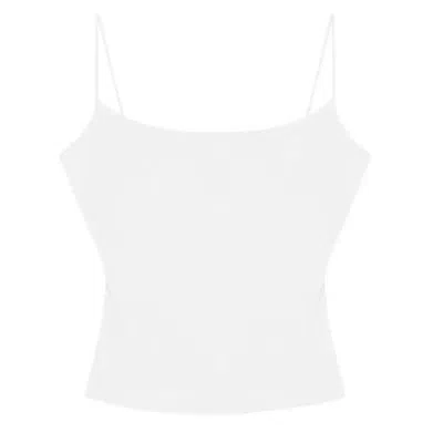 Mute By Jl Women's Padded Slim Strap Cami White