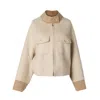 Mute By Jl Women's White / Neutrals San Francisco Zipper Jacket In White