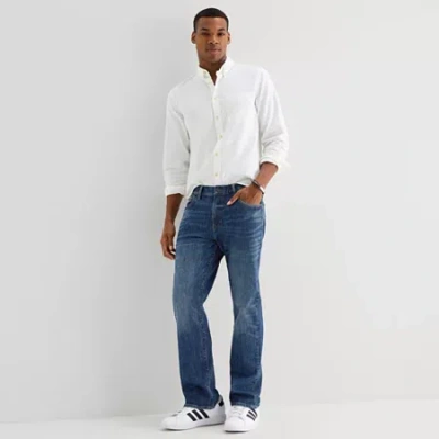 Mutual Weave Big And Tall Mens Bootcut Jean In Blue