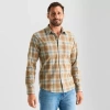 Mutual Weave Cozy Knit Mens Long Sleeve Button-down Shirt In Brown