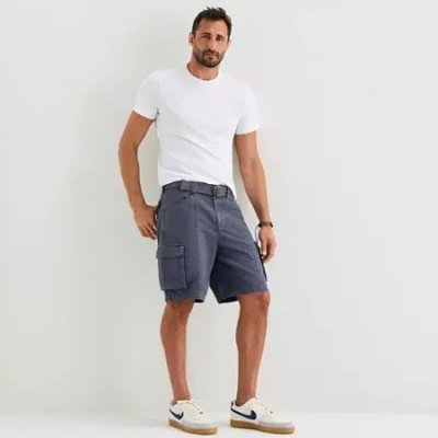 Mutual Weave Mens 10" Cargo Short In Blue