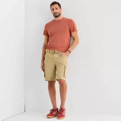 Mutual Weave Mens 10" Cargo Short In Brown