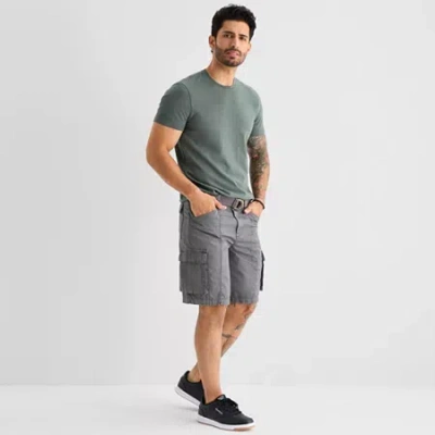 Mutual Weave Mens 10" Cargo Short In Gray