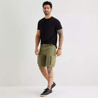 Mutual Weave Mens 10" Cargo Short In Green