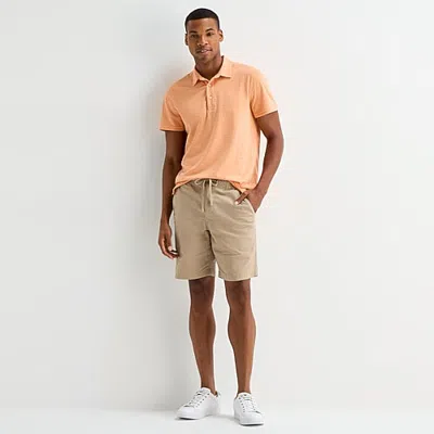 Mutual Weave Mens 11" Pull-on Short In Beige
