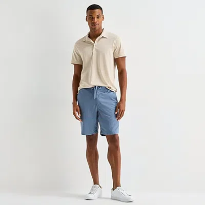 Mutual Weave Mens 11" Pull-on Short In Blue