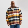 Mutual Weave Mens Big And Tall Shirt Jacket In Multi