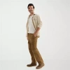 Mutual Weave Mens Cargo Pant In Brown