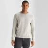 Mutual Weave Mens Crew Neck Long Sleeve Pullover Sweater In Gray