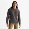 Mutual Weave Mens Crew Neck Long Sleeve Regular Fit Thermal Top In Brown