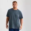 Mutual Weave Mens Crew Neck Short Sleeve Big And Tall T-shirt In Blue