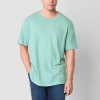 Mutual Weave Mens Crew Neck Short Sleeve Big And Tall T-shirt In Blue