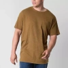 Mutual Weave Mens Crew Neck Short Sleeve Big And Tall T-shirt In Brown
