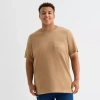 Mutual Weave Mens Crew Neck Short Sleeve Big And Tall T-shirt In Brown